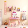 Infans 3-Piece Kids Room Furniture Set Vanity Table Dressing Mirror Storage Bench Seat - 4 of 4