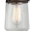 John Timberland Tonopah Vintage Industrial Wall Light Sconce Bronze Hardwire 5" Fixture Clear Seedy Glass for Bedroom Bathroom Vanity Living Room - 3 of 4