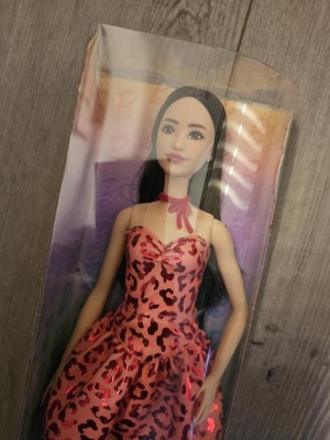 Barbie Fashionistas Doll #246 with Pink Leopard Print Dress, Black Hair :  Target