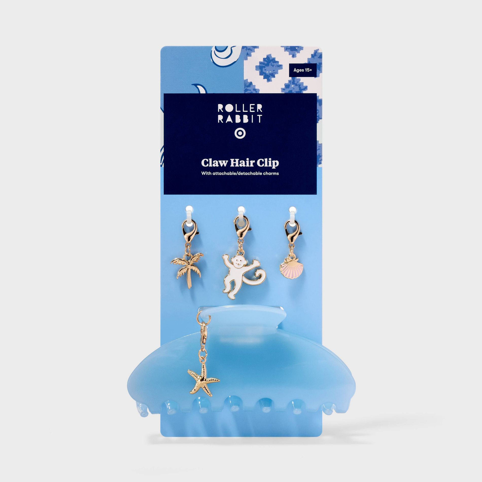Charm Claw Clip Light Blue - Roller Rabbit x Target