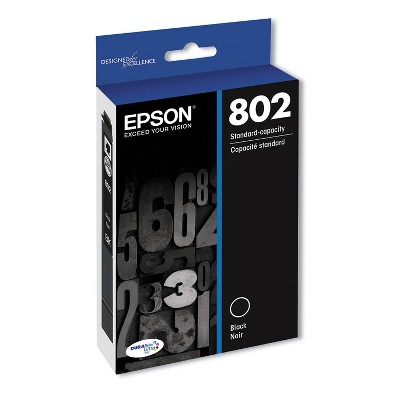 Epson T802120S (802) DURABrite Ultra Ink 900 Page-Yield Black