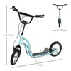 VisioGear Youth Scooter, 12-Inch Wheel, Ride On Toy For Age 5+, Blue, 47.25"*22.75"*33.5" - 3 of 4