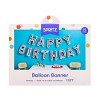 "Happy Birthday" Foil Balloon Banner Silver - Spritz™" - 2 of 4