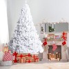 Costway 5Ft/6Ft/7Ft/8Ft Artificial PVC Christmas Tree W/Stand Holiday Season Indoor Outdoor White - 3 of 4