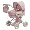 Olivia's Little World Buggy-Style Doll Pram with Canopy Pink/Gray - 4 of 4