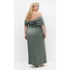 Women's Plus Size Paloma Maxi Dress - sage | CITY CHIC - image 2 of 4