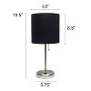 Creekwood Home Contemporary Bedside Table Lamps with USB Port - 3 of 4