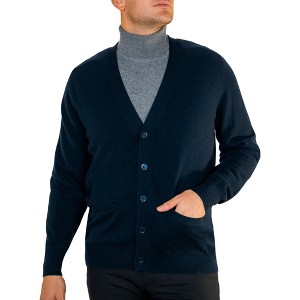 Lona Scott Men's Classic Cashmere Cardigan - 1 of 4