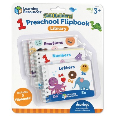 Learning Resources Skill Builders! First Grade Flipbook Library - Learning Activities for Kids Ages 6+, Size: Small