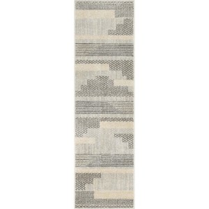 Well Woven Hallway Luxury Striped Modern Indoor Area Rug - 1 of 4