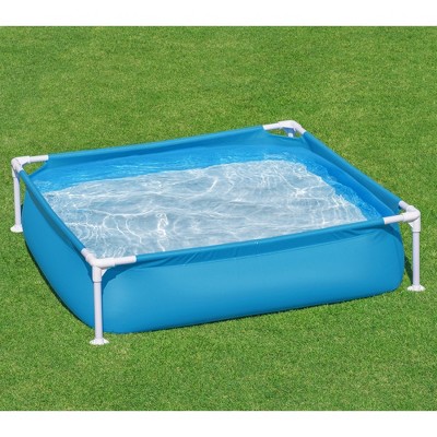 H2OGO! Blue Steel Frame Above Ground Pool 48" x 48" x 12"