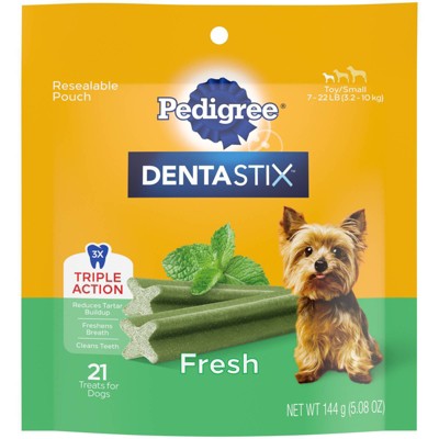 Pedigree DENTASTIX Fresh Adult Dental Peppermint Flavor Dog Treats - 21ct/5.26oz