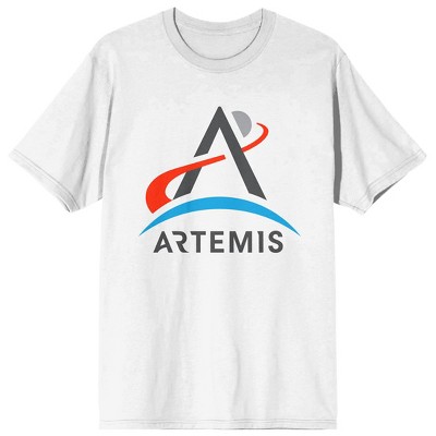 Nasa Artemis Logo Women's White T-shirt : Target