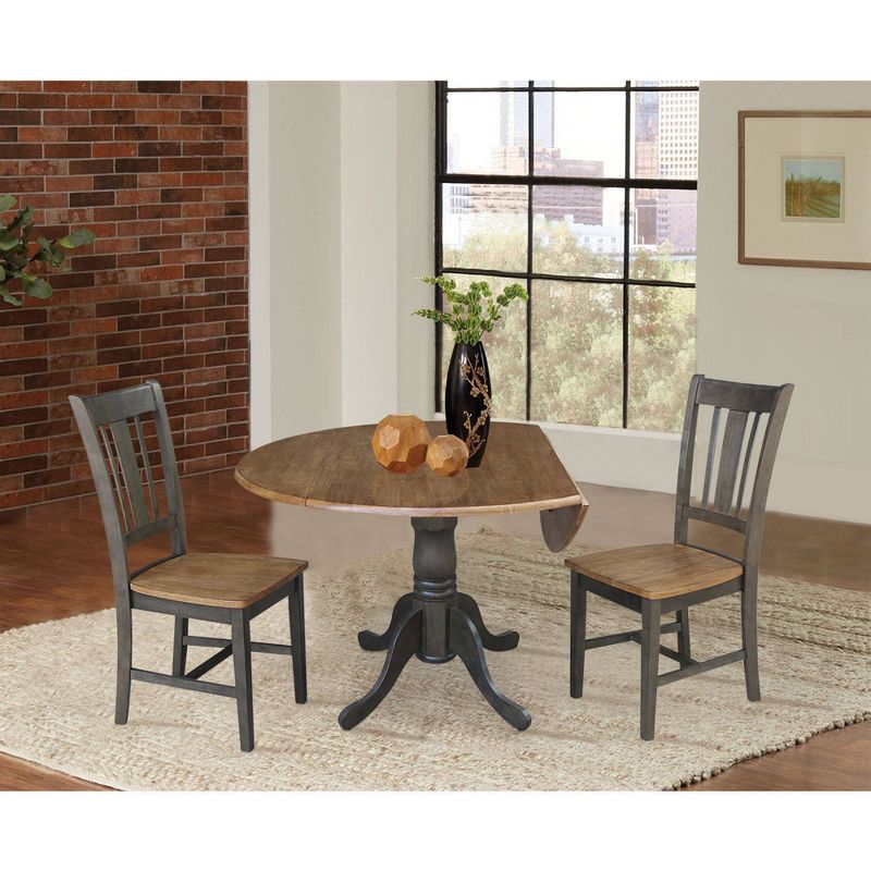 42" Mase Dual Drop Leaf Table with 2 San Remo Side Chairs - International Concepts, 5 of 12