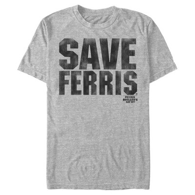 SAVE FERRIS BUELLER movie retro logo T-shirt 