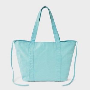Washed Canvas Tote Handbag - JoyLab™ - 1 of 4