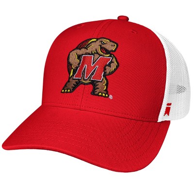 University Of Maryland Mascot Cotton Twill Trucker Cap Red OS