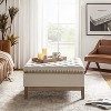 Flora Upholstered Storage Cocktail Ottoman with solid wood legs | HULALA HOME - 2 of 4