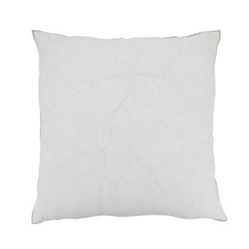 Saro Lifestyle Stonewashed Stitched Edge Poly Filled Throw Pillow