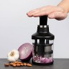 PL8 Professional Food Chopper: Handheld Veggie, Vegetable, Onion & Garlic Chopper, Dishwasher-Safe, Clear/Black - image 4 of 4