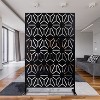 CAVINAS Patio Privacy Screen Modern Metal Fence Panels with Geometric Pattern for Garden Decor and Outdoor Decor, 76" H×48" W - 2 of 4