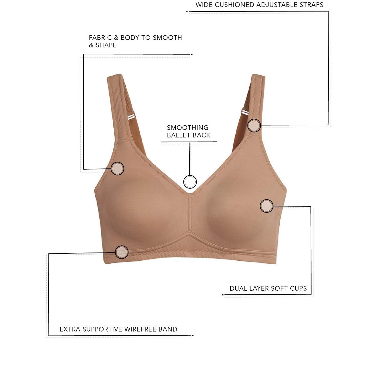 Leading Lady Women's The Claire - Everyday Comfort Bra (5006) - thumbnail 7