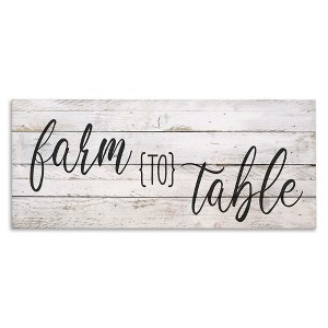 Stupell Industries Planked Style Farm to Table, 30" x 13" - 1 of 4