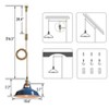 CLAXY Modern Plug-in Pendant Light Adjustable Height Blue - 3 of 4