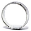 Pompeii3 Mens 14K White Gold Hammered Beveled Wedding Band New - 2 of 4