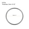 Unique Bargains Zinc Alloy Craft DIY Accessories Hardware Bag Belt O-Ring Buckles 10 Pcs - 2 of 3