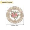 Unique Bargains Polyester Floral Pattern Vintage Lace Absorbent Coasters - 2 of 4