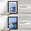 Americanflat 8x10 Floating Picture Frame in Black with Polished Glass and Hanging Hardware Included - 4 of 4
