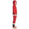 Christmas Fleece Zip Up Cosplay Pajama Coverall 3D nose Sizes (Small - 2XL) - 2 of 4