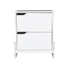 NicBex 2-Drawers Nightstand Modern Bedside Table with Storage Space End table for Living Room, Bedroom, Study - image 3 of 4