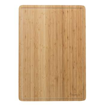 Hastings Home Extra Large Eco-Friendly Bamboo Cutting Board With Juice Groove – 20" x 14"