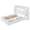Queen Size Wooden Bed with All-in-One Cabinet, Shelf and Sockets - 3 of 4