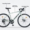 Whisen 28” Road Bike, Adult Outdoor Bicycle with 7 Speed ,Aluminum Alloy Frame for Men Women - 4 of 4
