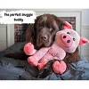 ZippyPaws Plush Pig Dog Toy | Heavy Duty Dog Toys for Dog Enrichment Toys for Large Dogs | Dog Toys Without Squeakers - 4 of 4