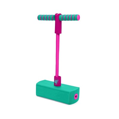 Jump and store squeak pogo hopper