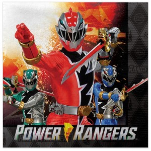 Treasures Gifted Power Rangers Napkins - Power Rangers Party Supplies - 32 Pack - 1 of 1