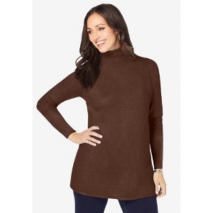 Jessica London Cotton Cashmere Turtleneck - 1 of 4