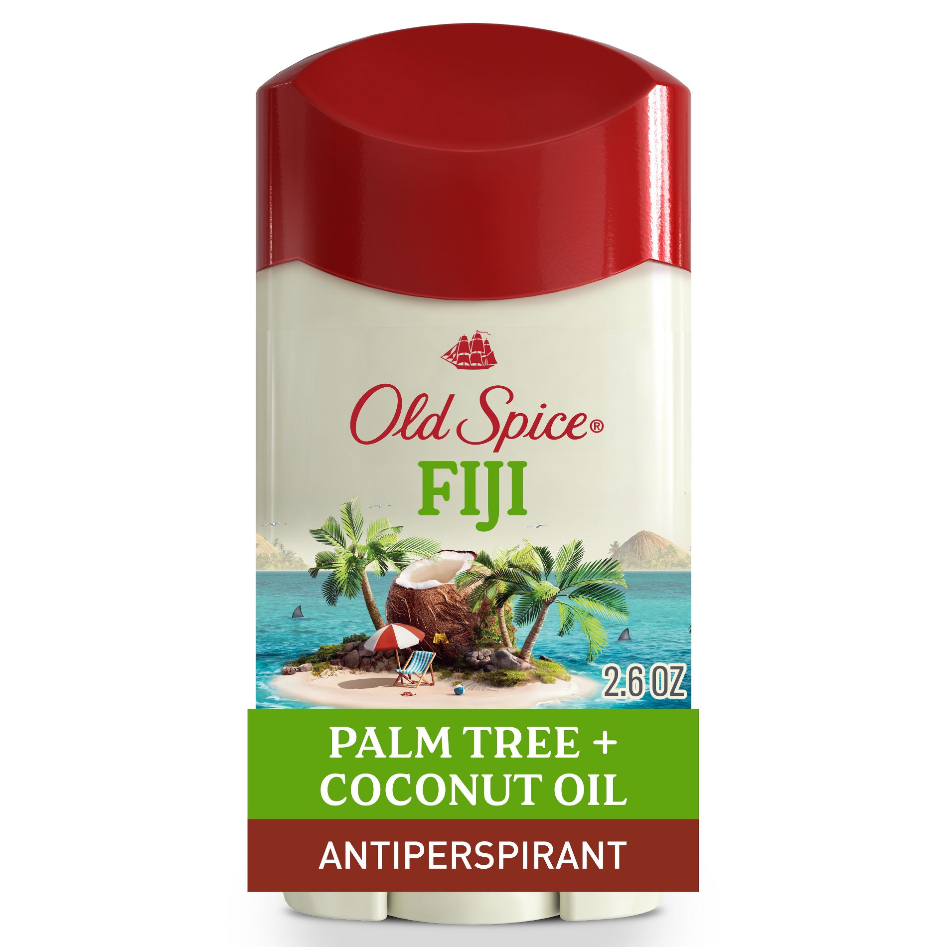 Old Spice Men's Fiji with Palm Tree Antiperspirant & Deodorant - 2.6oz