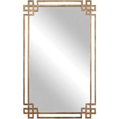 Uttermost Rectangular Vanity Accent Wall Mirror Modern Beveled Gold Iron  Clear Acrylic Frame 28 Wide For Bathroom Living Room : Target