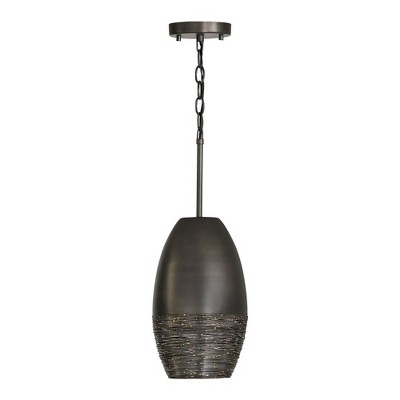 Capital Lighting Sana 1 - Light Pendant in  Grey Iron