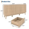9 Drawer Dresser for Bedroom, 59"W Wooden Chest of Drawers, Large Dresser TV Stand, Clothes Storage Organizer for Living Room Hallway Bedroom - 3 of 4