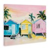 Stupell Industries Pastel Tropical Beach Cabins Canvas Wall Art - 3 of 4