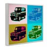 Stupell Industries Retro Pop Vintage Utility Safari Truck Blue Pink Framed Giclee Art, White, 14" x 11" - 2 of 4