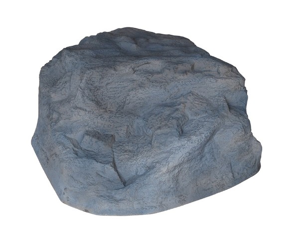 32" Textured Painted Garden Stone - Gray - Emsco