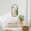 GlasFlength Decorative Wall Mirrors Oval Accent Mirror Wall Mirror Polished Mirror Decorative Mirror for Living Room, Black, 33"*20"*1.1" - 4 of 4