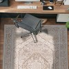 World Rug Gallery Valora Red Vintage Medallion Washable Low-Pile Indoor Area Rug with Non-Slip Backing - 2 of 4